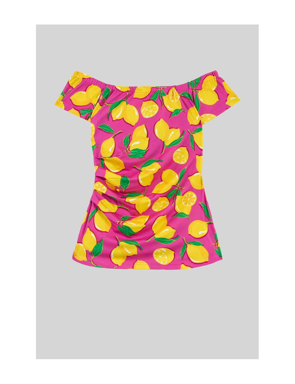 TOP BARDOT ROSA DE LIMONES