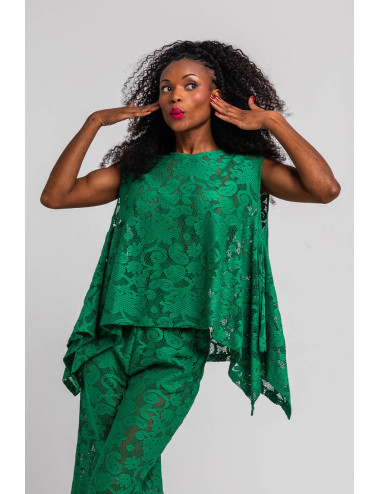 BLUSA ASIMÉTRICA PICOS DE...