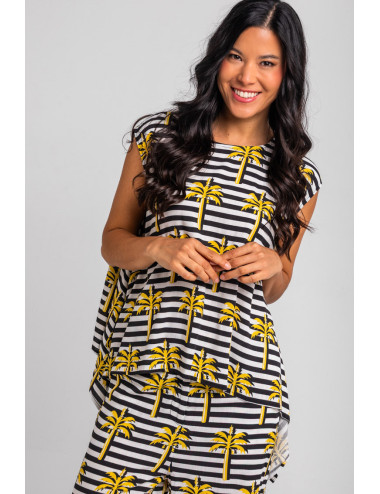 BLUSA ASIMÉTRICA PICOS DE...