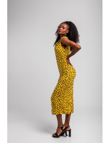 VESTIDO LARGO DRAPEADO...