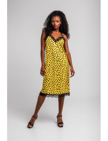 VESTIDO LENCERO CON ENCAJE...