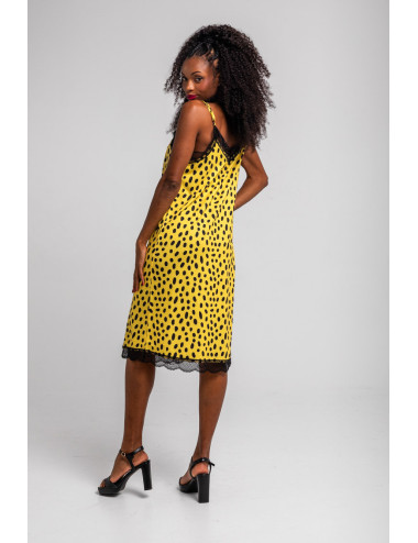 VESTIDO LENCERO CON ENCAJE...