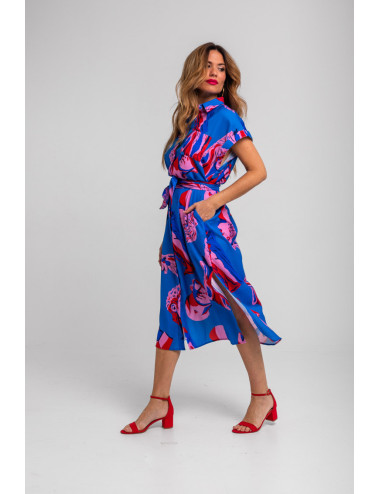 VESTIDO CAMISERO MIDI SIN...