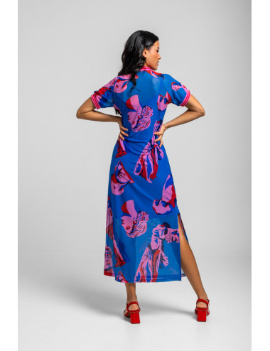 VESTIDO LARGO TIPO POLO...