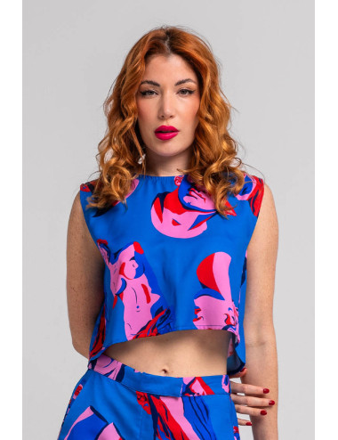 TOP AZUL ESCULTURAS...