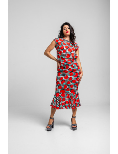 BLUSA SIN SISA DE TOMATES Y...