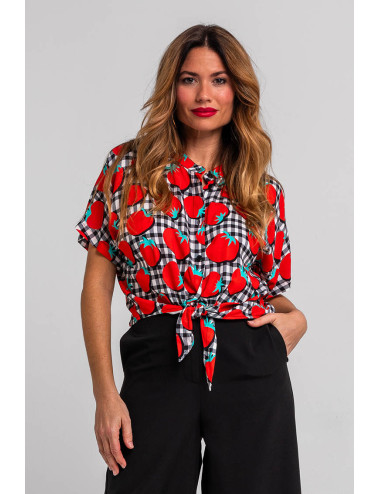 CAMISA CUELLO MAO ANUDADA...