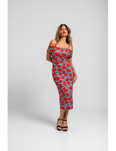 VESTIDO ESCOTE BARDOT...