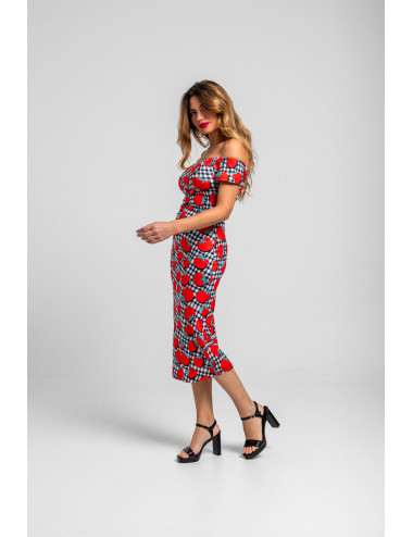 VESTIDO ESCOTE BARDOT...