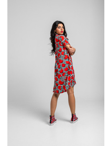 VESTIDO CAMISERO CORTE A DE...