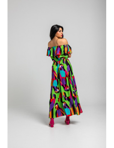 VESTIDO LARGO ESCOTE...