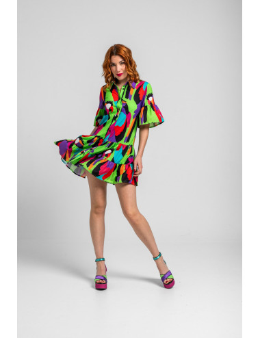 VESTIDO CAMISERO CORTO...