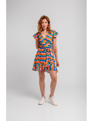 VESTIDO CORTO CRUZADO...