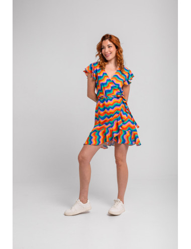 VESTIDO CORTO CRUZADO...