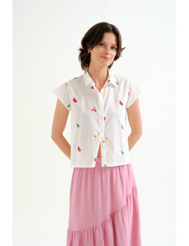 CAMISA BLANCA 100% ALGODÓN...