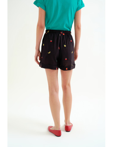 SHORTS 100% ALGODÓN NEGRO...