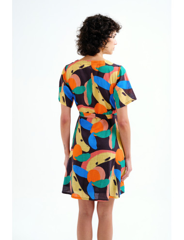 VESTIDO CORTO CON ESTAMPADO...