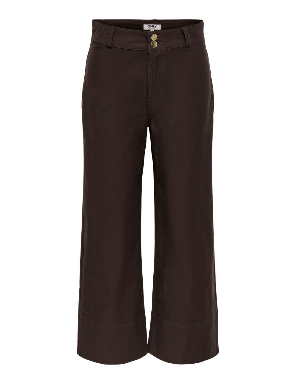 PANTALÓN HW DENIM CROP MARRÓN