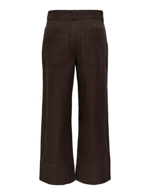 PANTALÓN HW DENIM CROP MARRÓN