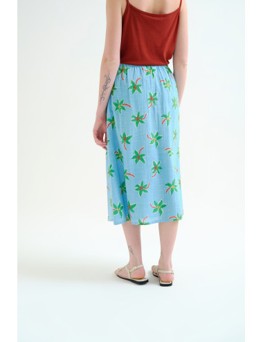 FALDA MIDI CON ESTAMPADO...