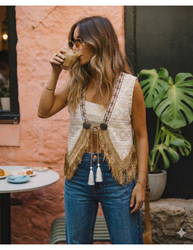 CHALECO BORDADOS BOHO