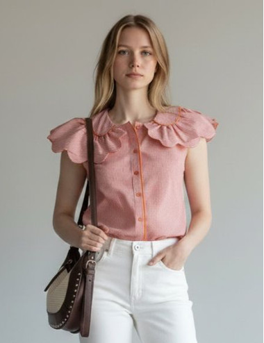 CAMISA HOMBRERAS FLOR