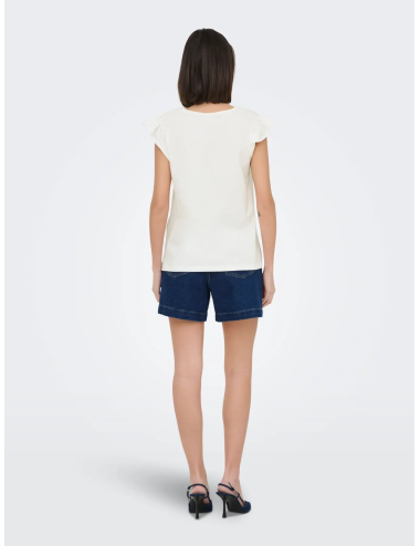 TOP CUELLO V BLANCO