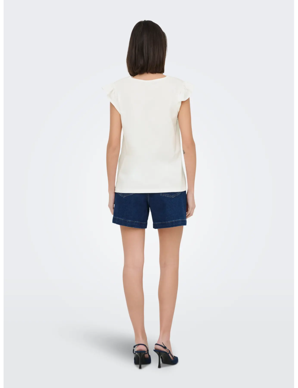 TOP CUELLO V BLANCO