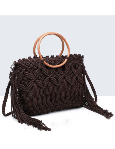 BOLSO DE MANO MACRAME ASA...