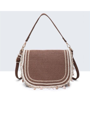 BOLSO BANDOLERA RAFIA...