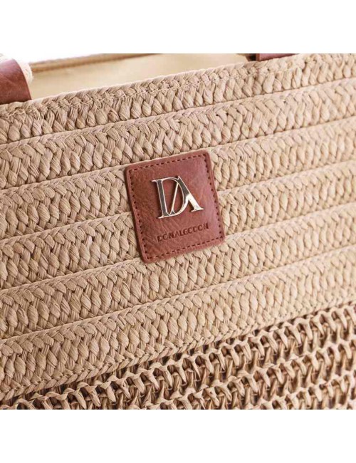 BOLSO SHOPPER RAFIA DON ALGODÓN
