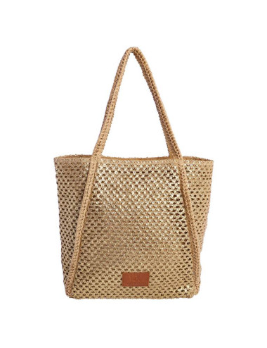 BOLSO HOMBRO RAFIA ORO