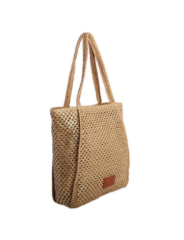 BOLSO HOMBRO RAFIA ORO