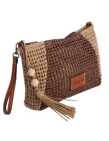 BOLSO MANO/BANDOLERA RAFIA...