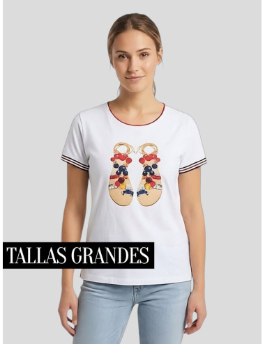 CAMISETA ESTAMPADO SANDALIAS