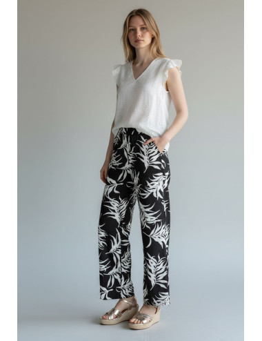 PANTALÓN FLUIDO ESTAMPADO...