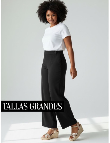 PANTALÓN BOTÓN NEGRO