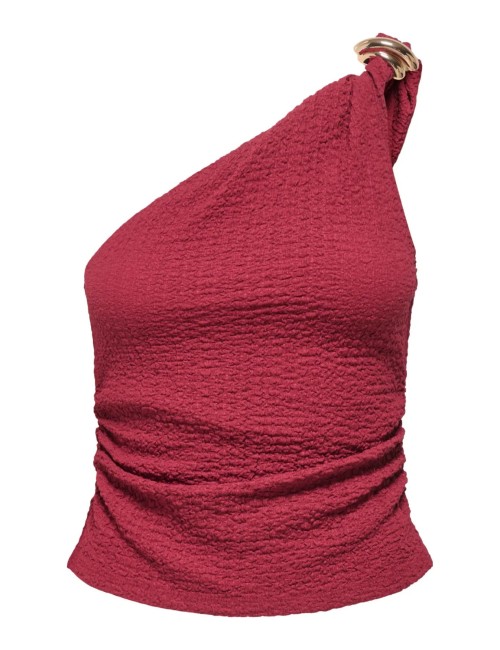 TOP ASIMÉTRICO BROCHE
