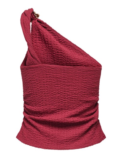 TOP ASIMÉTRICO BROCHE