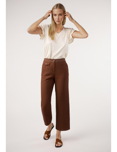 PANTALÓN CULOTTE PESPUNTES