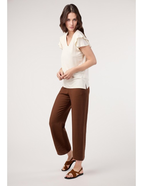 PANTALÓN CULOTTE PESPUNTES