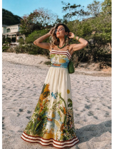 VESTIDO LARGO TIRANTES...