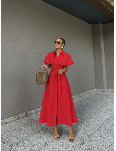 VESTIDO CAPA ROJO