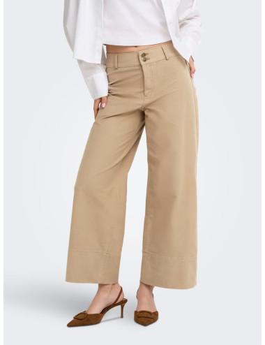 PANTALÓN HW CROP CAMEL