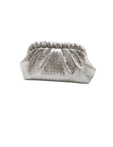 BOLSO DE FIESTA RELIEVE PLATA