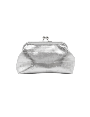 BOLSO DE FIESTA RELIEVE PLATA