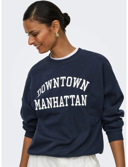 SUDADERA DOWNTOWN MANHATTAN AZUL MARINO