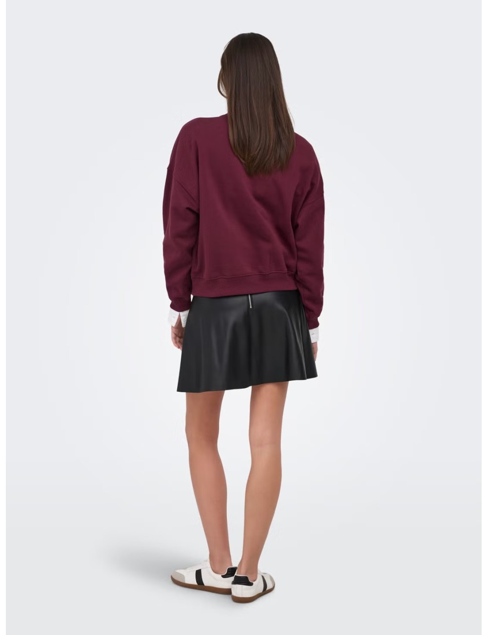SUDADERA COLLEGE BURDEOS