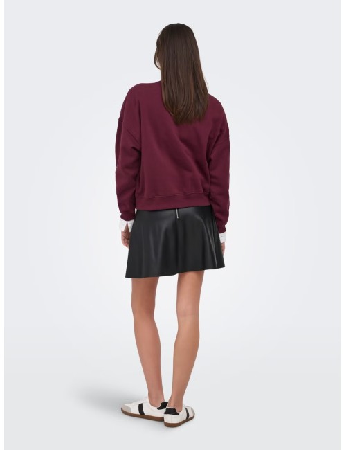 SUDADERA COLLEGE BURDEOS