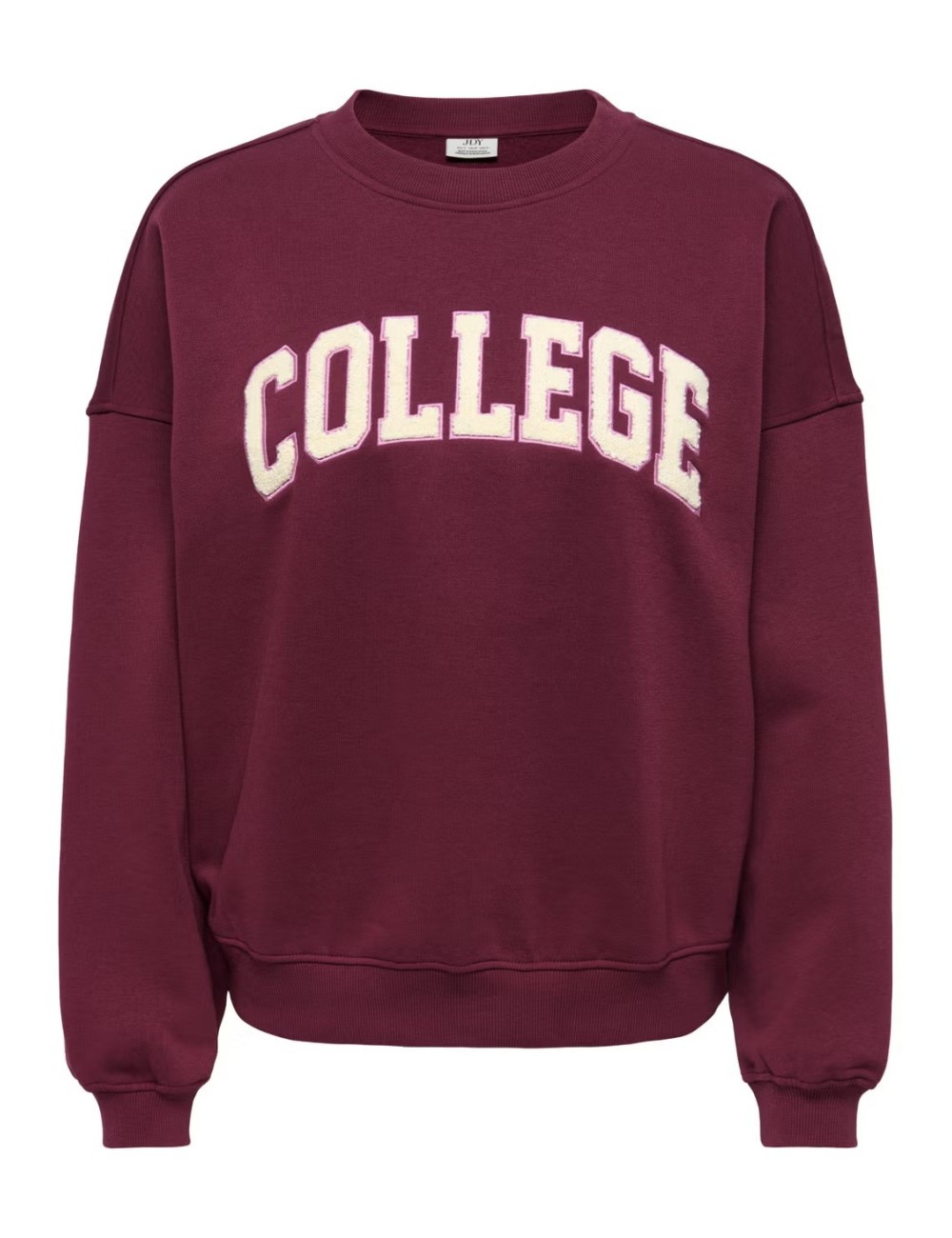 SUDADERA COLLEGE BURDEOS